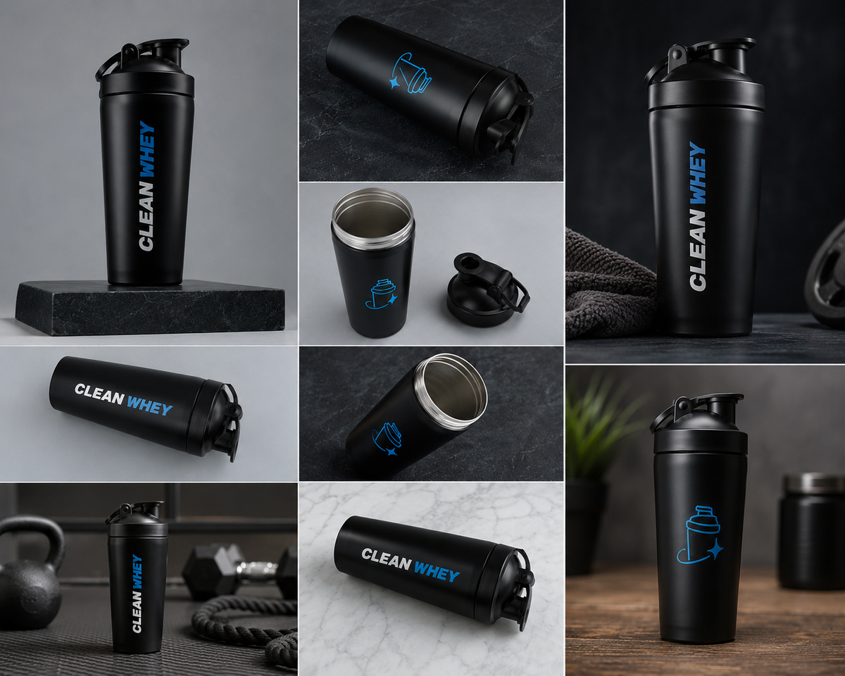 Black metal shaker